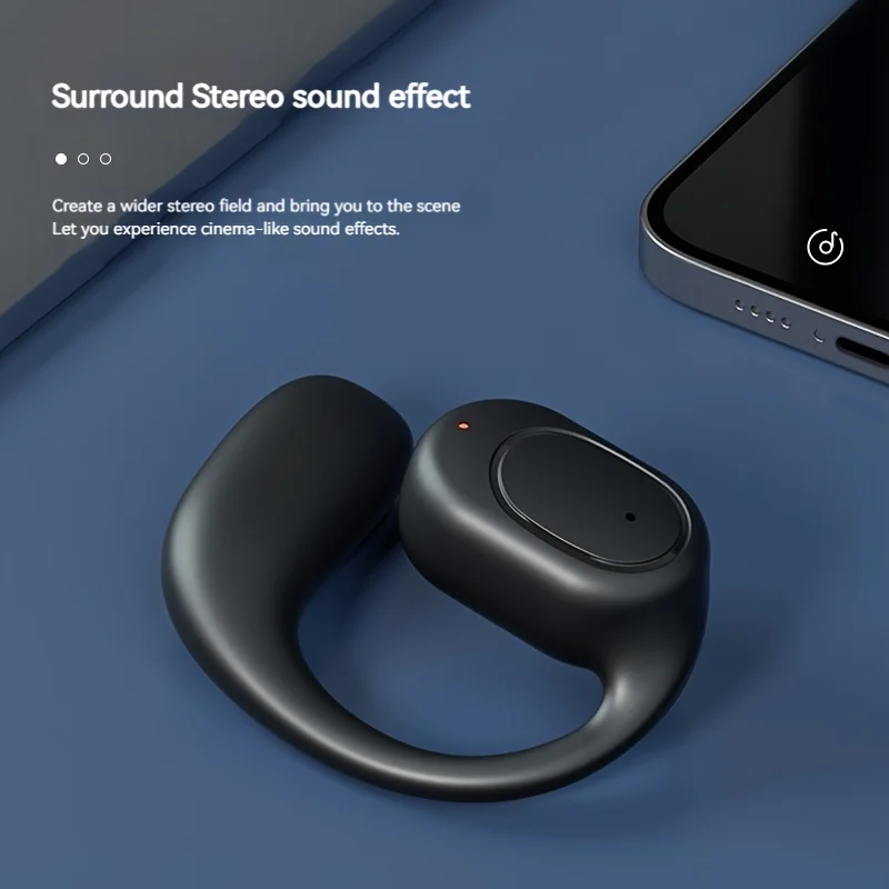 Wireless Headphones Bluetooth Headset With Microphone Bone Conduction Handsfree Noise Canceling Earphones For Driving Audifonos - Image 2