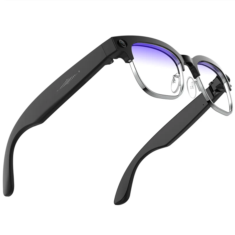 AI Smart Translation Glasses W630 Recognition 8MP HD Camera Video Audio Recording Outdoor Sunglasses BT Calling Wearable Headset