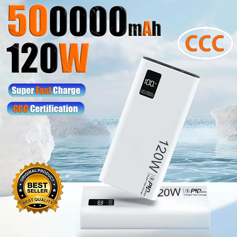 Lenovo CCC Certification 50000mAh Power Bank 120W Fast Charging High Capacity Power Bank Portable External Battery For Iphone - Image 14