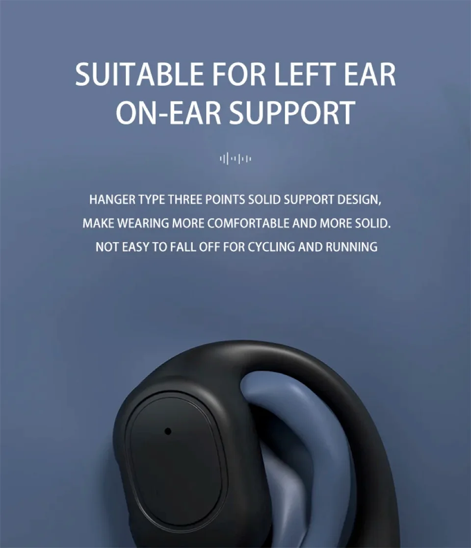 Wireless Headphones Bluetooth Headset With Microphone Bone Conduction Handsfree Noise Canceling Earphones For Driving Audifonos - Image 17