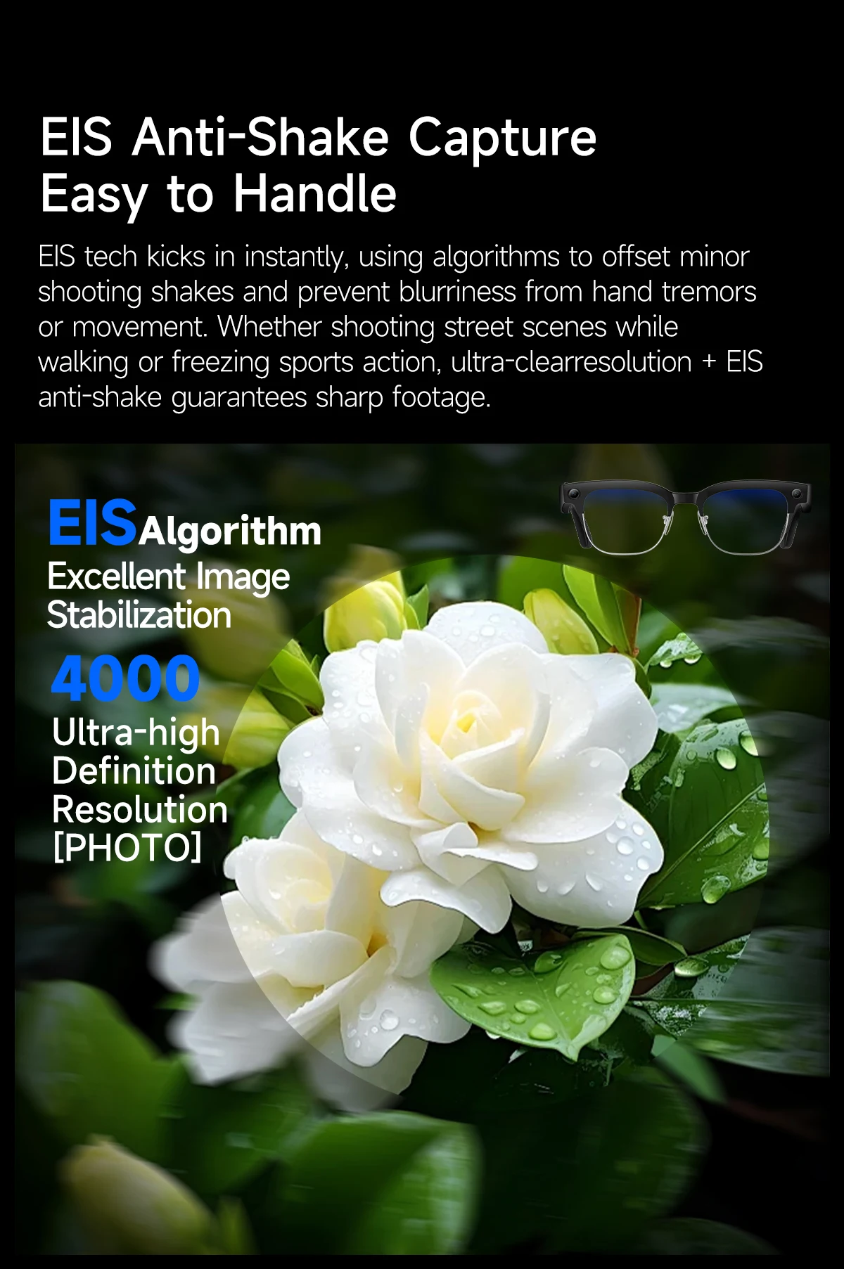 AI Smart Translation Glasses W630 Recognition 8MP HD Camera Video Audio Recording Outdoor Sunglasses BT Calling Wearable Headset - Image 14