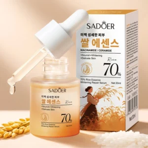 SADOER Rice Essence Serum Face Whitening Cream Moisturizing Hydrating Anti-aging Facial Essence Korean Skin Care Cosmetics