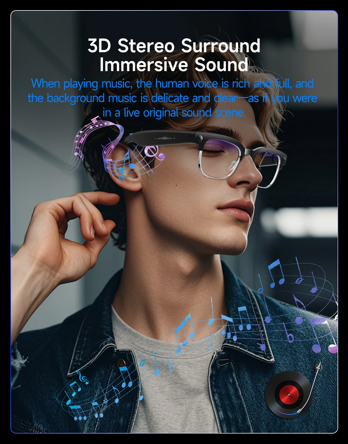 AI Smart Translation Glasses W630 Recognition 8MP HD Camera Video Audio Recording Outdoor Sunglasses BT Calling Wearable Headset - Image 25
