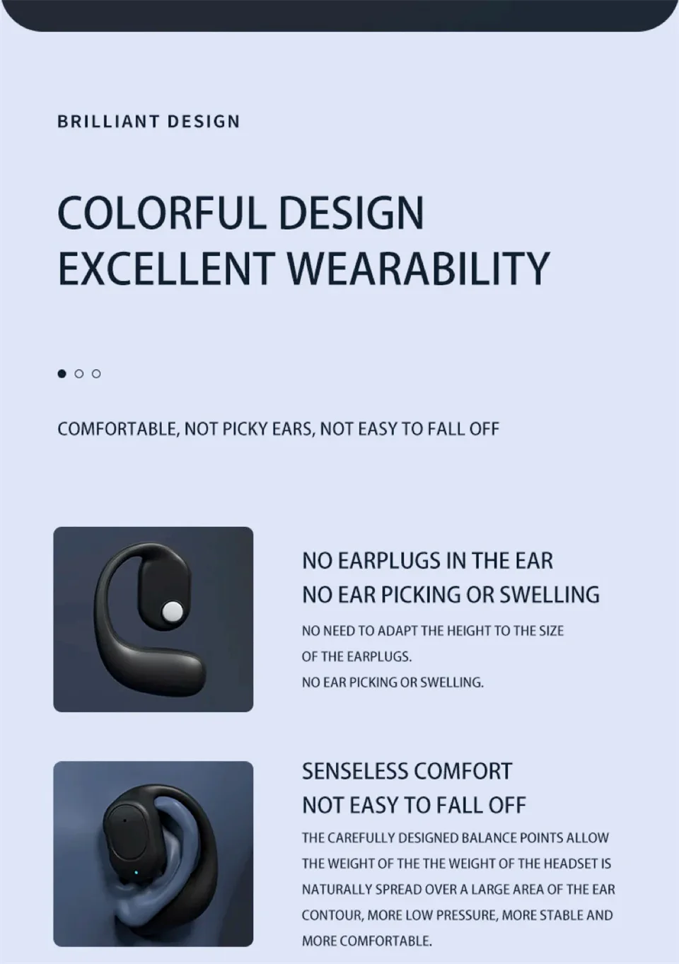 Wireless Headphones Bluetooth Headset With Microphone Bone Conduction Handsfree Noise Canceling Earphones For Driving Audifonos - Image 28