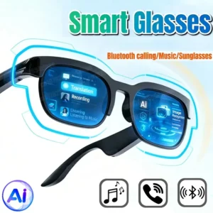 Smart Glasses AI Translation 144 Languages Bluetooth Conversation Recording Listening To Music Smart Sunglasses for Men Women