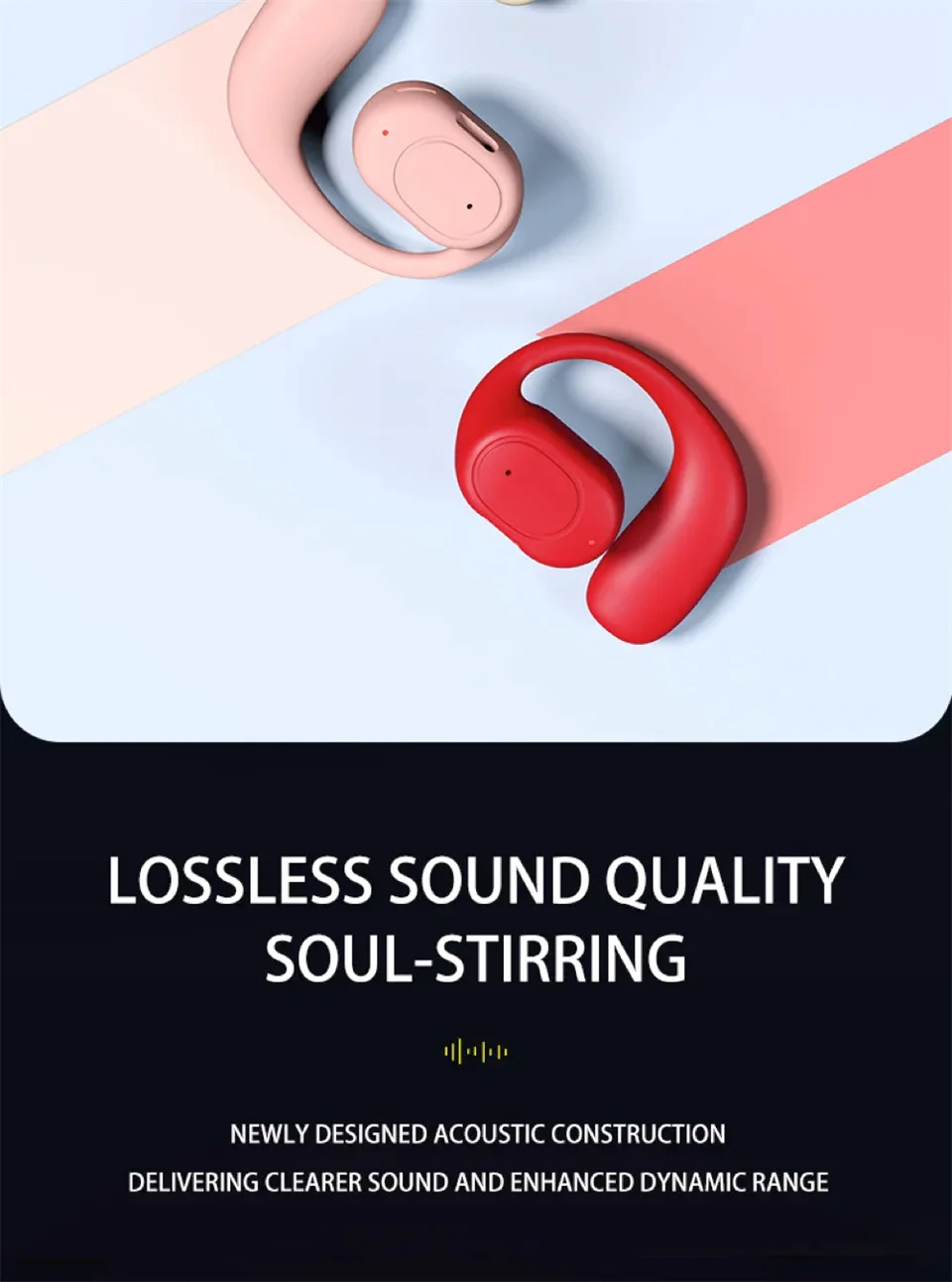 Wireless Headphones Bluetooth Headset With Microphone Bone Conduction Handsfree Noise Canceling Earphones For Driving Audifonos - Image 23