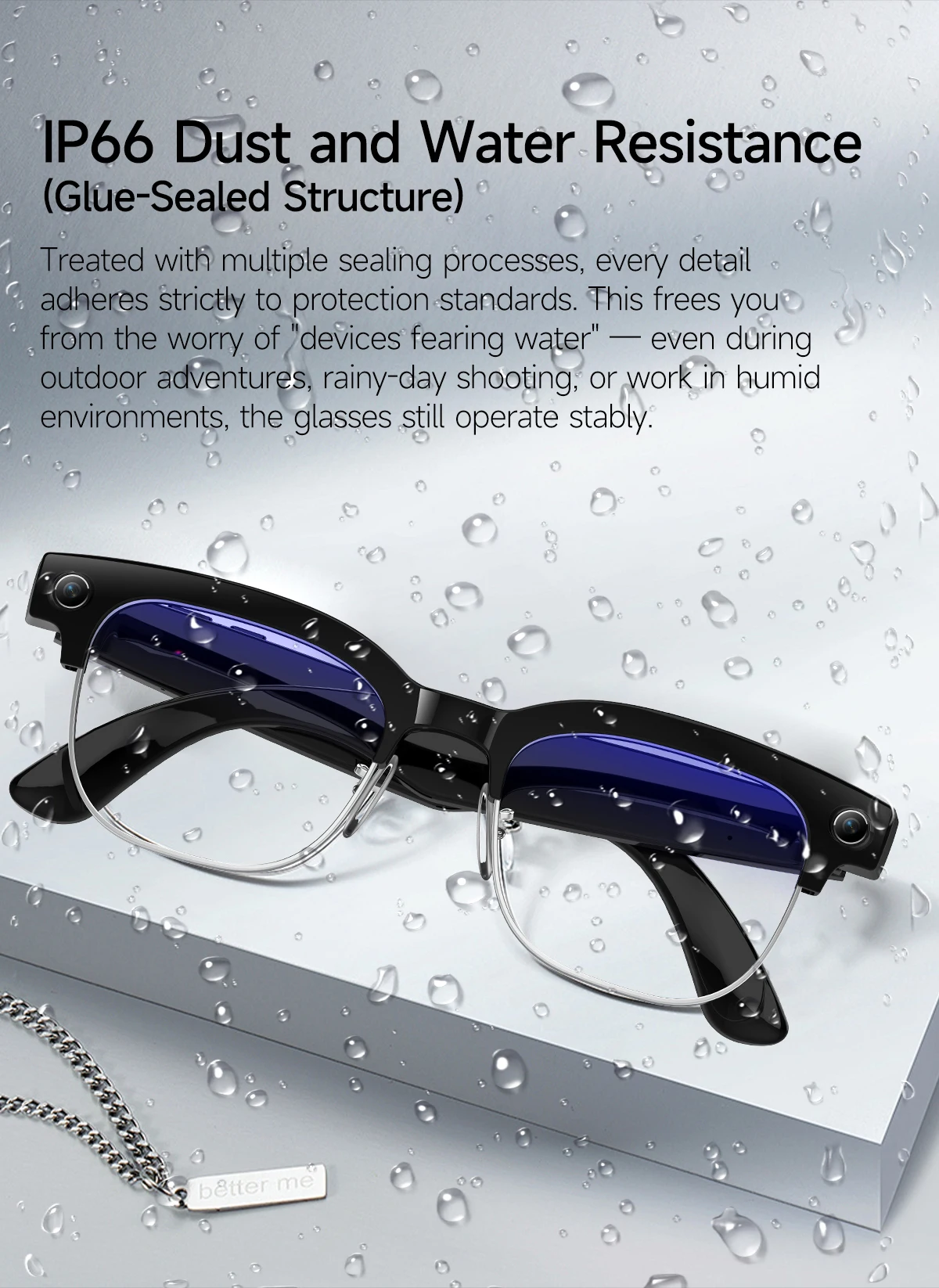 AI Smart Translation Glasses W630 Recognition 8MP HD Camera Video Audio Recording Outdoor Sunglasses BT Calling Wearable Headset - Image 26